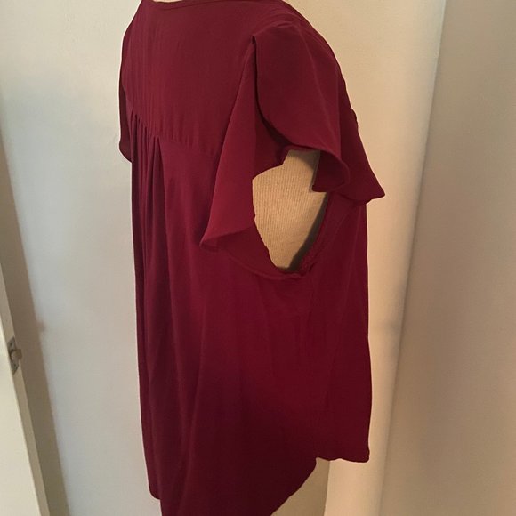 Dark red / maroon Merona blouse - Picture 3 of 6